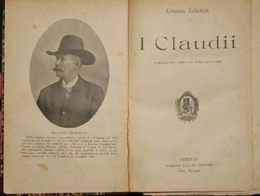 I Claudii. Romanzo del tempo di Roma Imperiale - Ernst Eckstein - copertina