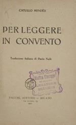 Per leggere in convento