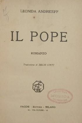 Il pope. Romanzo - Leonid Andreev - copertina