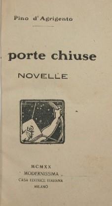 A porte chiuse. Novelle - Pino D'Agrigento - copertina