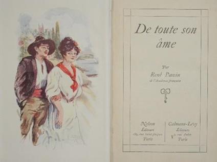 De toute son ame - René Bazin - copertina