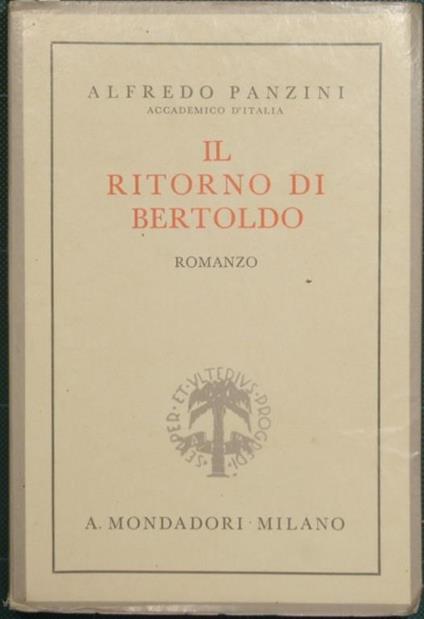 Il ritorno di Bertoldo - Alfredo Panzini - copertina