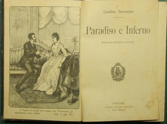 Paradiso e Inferno. Romanzo storico sociale - Carolina Invernizio - copertina