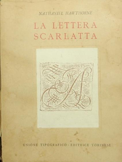 La lettera scarlatta - Nathaniel Hawthorne - copertina