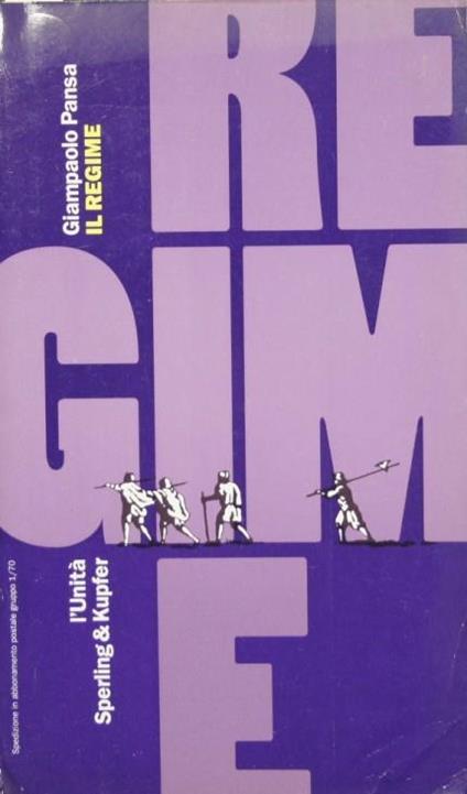 Il Regime - Giampaolo Pansa - copertina