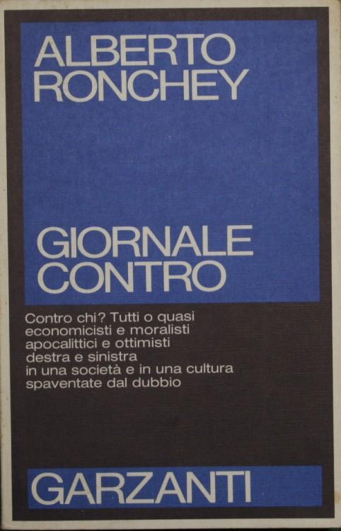 Giornale contro - Alberto Ronchey - copertina