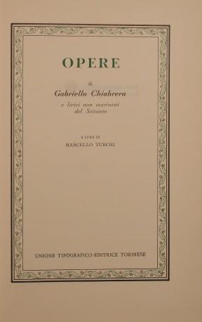 Opere - G. Battista Guarini - copertina