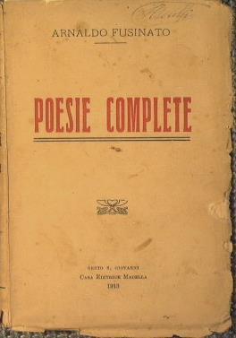 Poesie complete - Arnaldo Fusinato - copertina