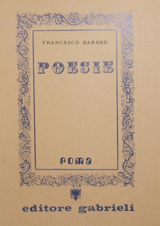 Poesie - Francesco Barone - copertina