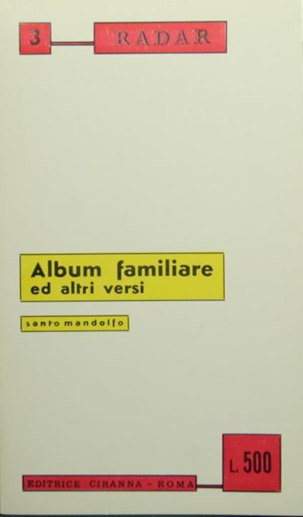 Album familiare. Ed altri versi - Santo Mandolfo - copertina