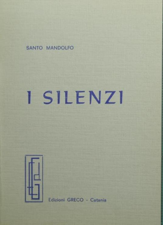 I silenzi - Santo Mandolfo - copertina