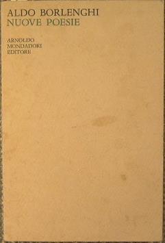 Nuove poesie. 1959 1965 - Aldo Borlenghi - copertina