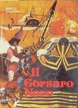 Il corsaro nero - Emilio Salgari - copertina