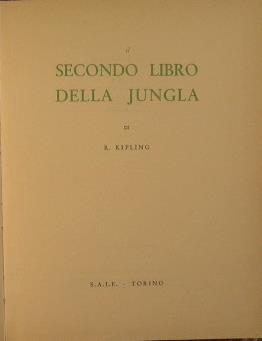 Il secondo libro della Jungla - Rudyard Kipling - copertina