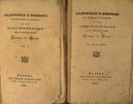 Panegirici e Sermoni coi ristretti di ognuno. Solo Primo e Terzo volume