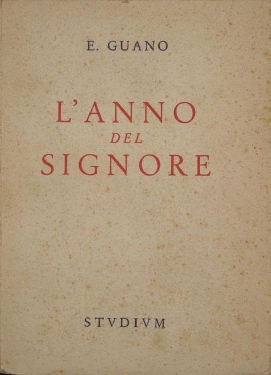 L' anno del Signore - Emilio Guano - copertina