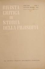 Rivista critica di storia della filosofia