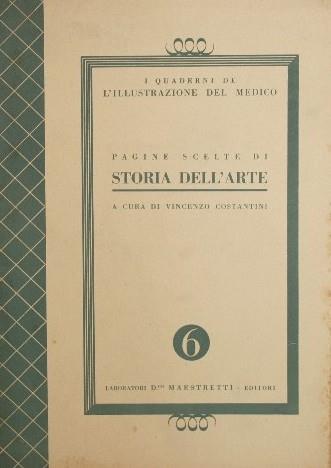 Pagine scelte di storia dell'arte - copertina