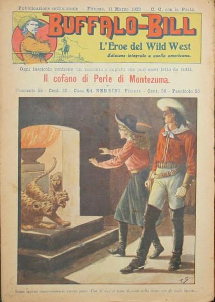 Buffalo Bill. L'eroe del Wild West. Fasc. 55 - Il cofano di Perle di Montezuma - copertina