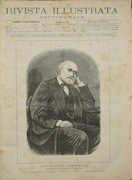 Rivista illustrata. Anno 1879. Settimanale - copertina