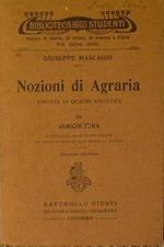 Nozioni di agraria. Esposte in quadri sinottici. Agricoltura