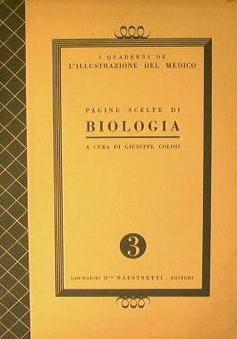 Pagine scelte di biologia - copertina