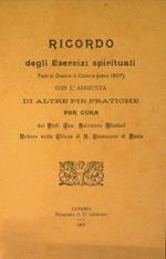 Ricordo degli esercizi spirituali. Fatti al Duomo di Catania (anno 1907) con l'aggiunta di altre pie pratiche