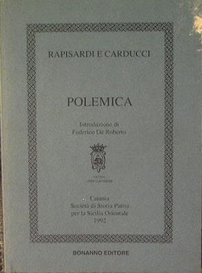 Rapisardi e Carducci - Polemica - copertina