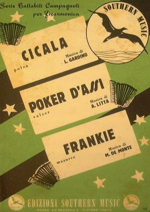 Cicala ( polka ) - Poker d'assi ( valzer ) - Frankie ( mazurka ) - L. Gardino - copertina