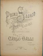Primo saggio. Mazurka. Per Pianoforte a 4 mani