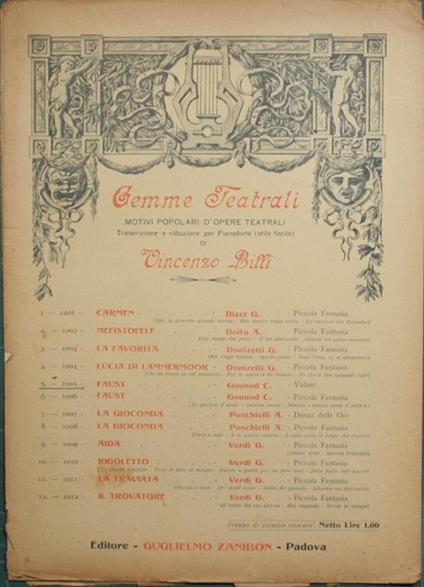 Faust. Valzer - Charles Gounod - copertina