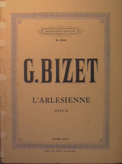 L' arlesienne. Suite II. Pastorale - Georges Bizet - copertina