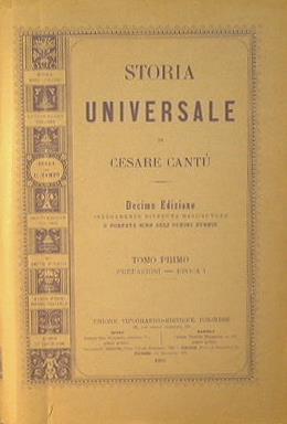 Storia universale - Cesare Cantù - copertina