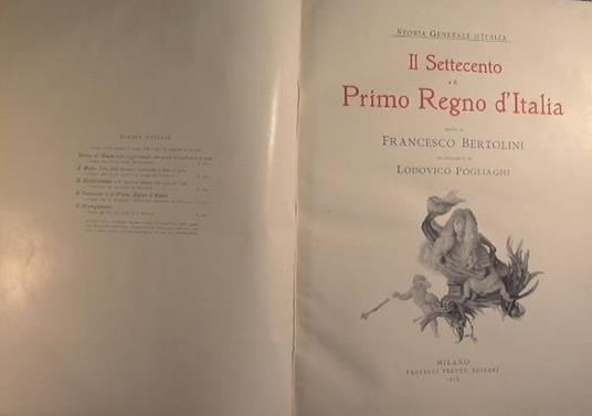 Il Settecento e il Primo Regno d'Italia - Francesco Bertolini - copertina