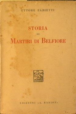 Storia dei Martiri di Belfiore - Ettore Fabietti - copertina