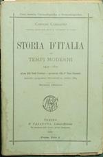 Storia d'Italia dei tempi moderni. 1495-1870