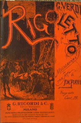 Rigoletto. Melodramma in tre atti di F. M. Piave - Giuseppe Verdi - copertina