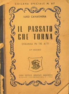 Il passato che torna - Luigi Cavagnera - copertina