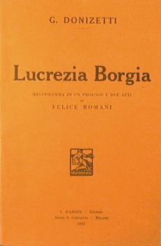 Lucrezia Borgia - Gaetano Donizetti - copertina