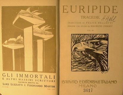 Tragedie (Vol III) - Euripide - copertina
