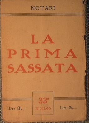 La prima sassata - Umberto Notari - copertina