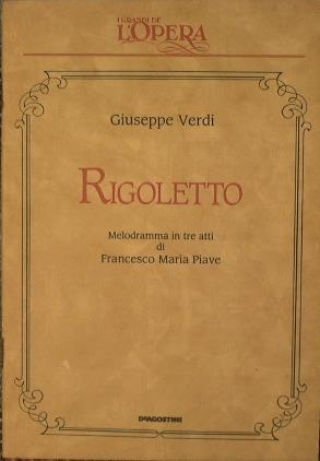 Rigoletto - Giuseppe Verdi - copertina