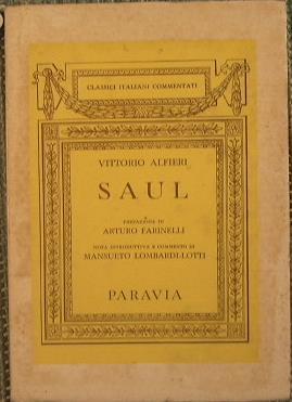 Saul - Vittorio Alfieri - copertina