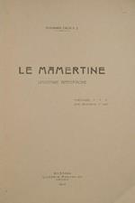 Le mamertine. Leggende dramatiche