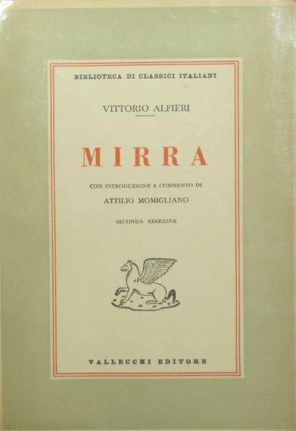 Mirra - Vittorio Alfieri - copertina