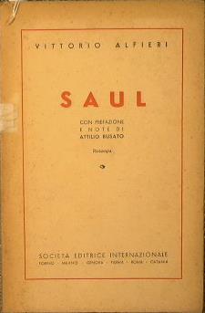 Saul. Tragedia in cinque atti - Vittorio Alfieri - copertina