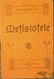 Mefistofele - Arrigo Boito - copertina