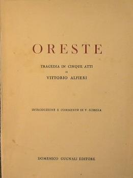 Oreste - Vittorio Alfieri - copertina
