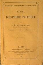 Manuel d'economie politique