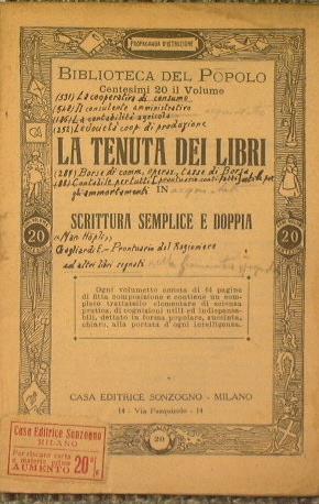 La tenuta dei Libri. Scrittura semplice e doppia - copertina